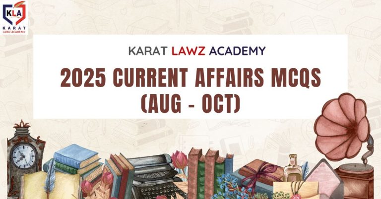 2025 Current Affairs MCQs (Aug – OCT)